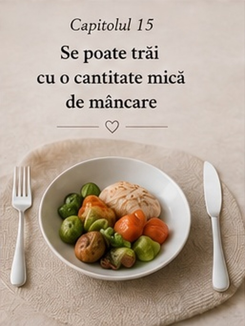 Capitolul 15 – Se poate trăi cu o cantitate mică de mâncare