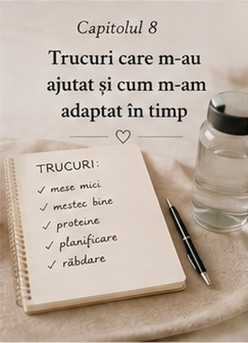 Capitolul 8 – Trucuri care m-au ajutat și cum m-am adaptat în timp